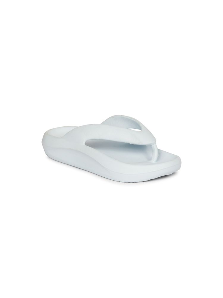 MOZAFIA Womens Solid Flipflops-Blue-picture-24