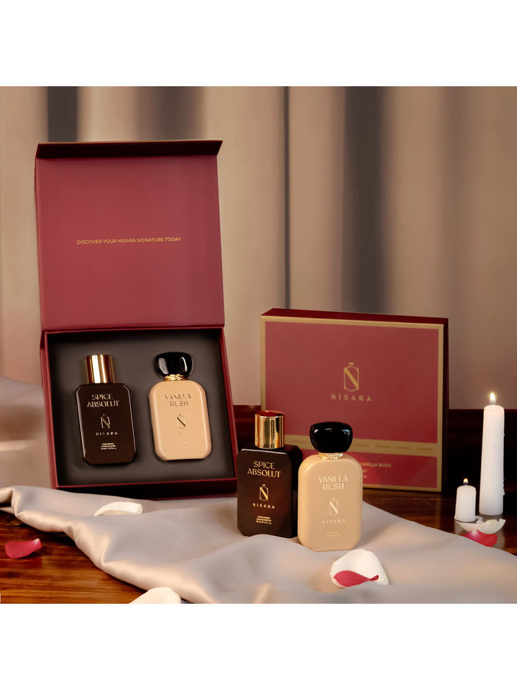 NISARA Him & Her Perfume Gift Set-Spice Absolut & Vanilla Rush,Long Lasting Vanilla &Spicy Fragrance-picture-22