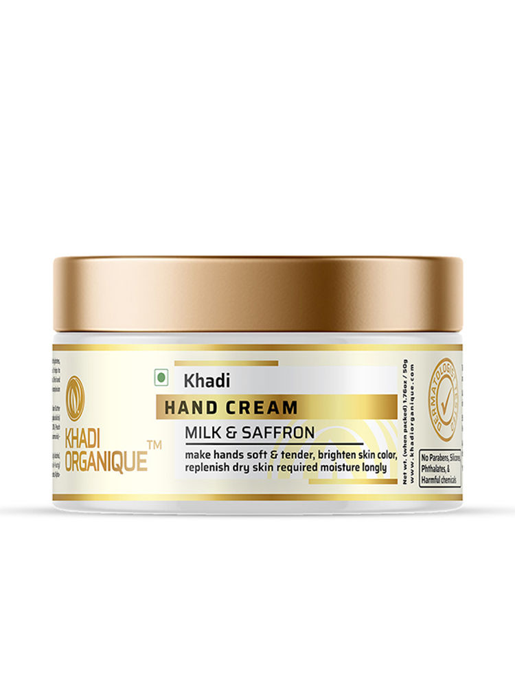 Khadi Organique Milk And Saffron Hand Cream For Dry And Rough Hands-picture-10