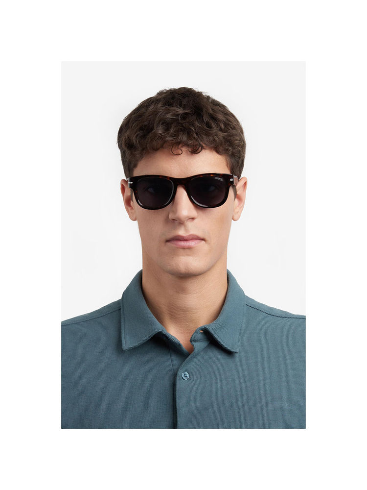CARRERA Mens Grey Shaded Lens Square Sunglasses with 100% Uv Protection-image-2