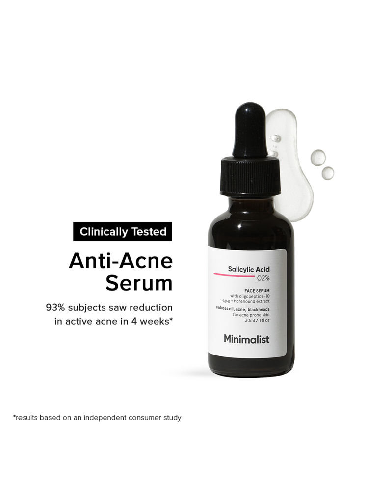Minimalist 2% Salicylic Acid Face Serum For Blackheads & Whiteheads