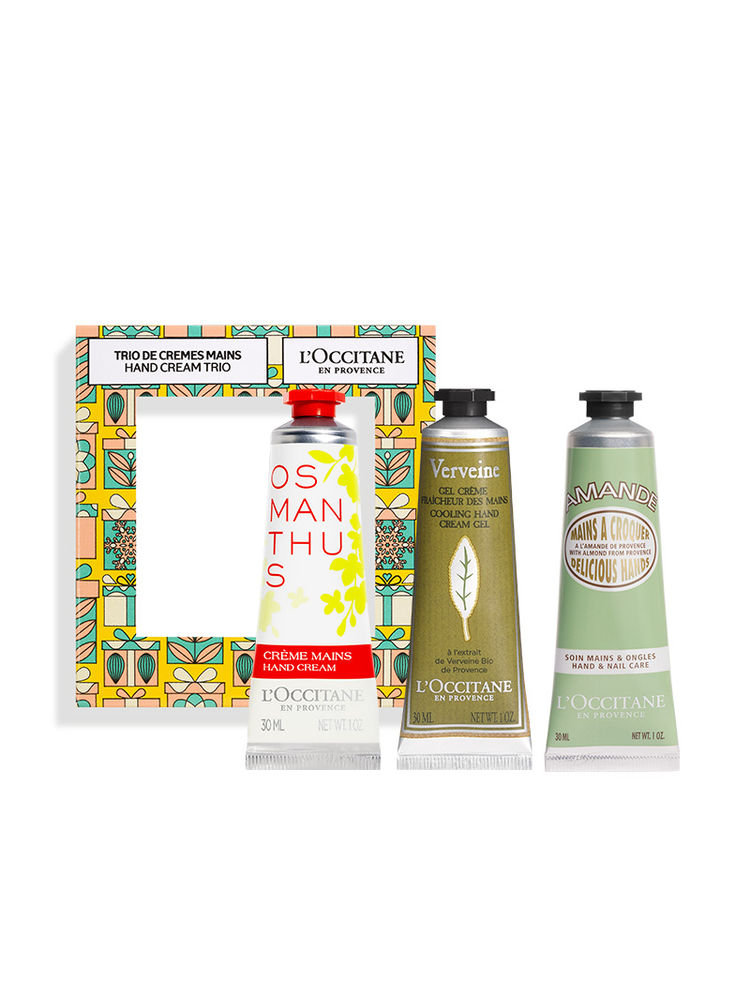 L'Occitane Almond, Verbena & Osmanthus Hand Cream Trio-picture-38