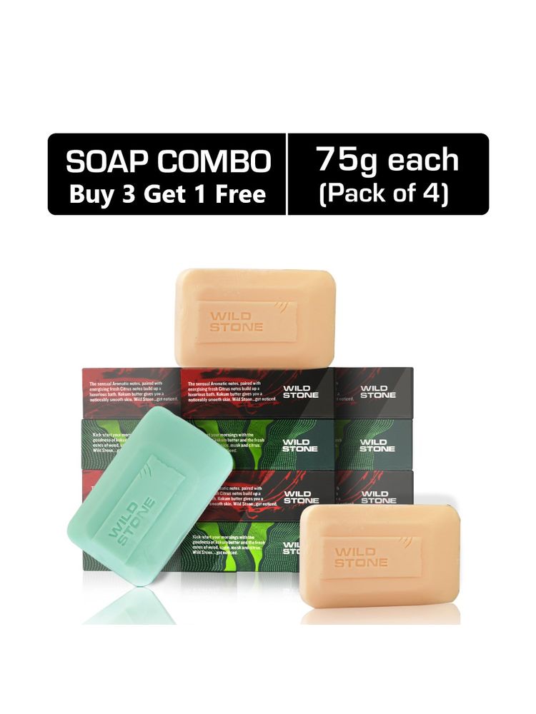 Wild Stone Ultra Sensual & Forest Spice Soap for Men Buy 3 Get 1 Free-picture-1