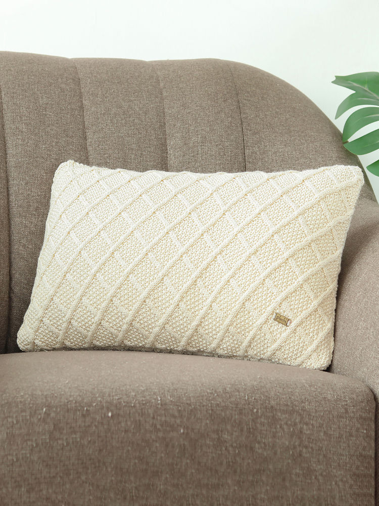 PLUCHI Shannon Natural Off White Pillow Cover-image-3