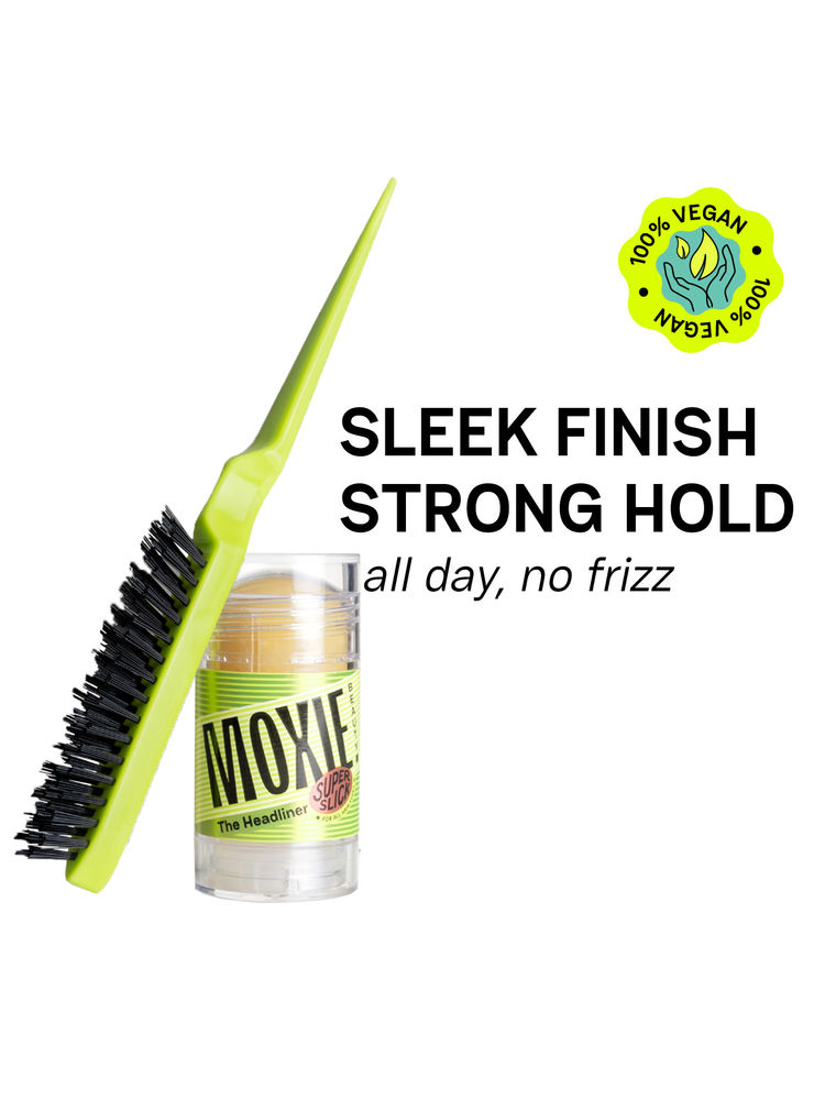 Moxie Beauty The Headliner Wax Stick & Hair Finishing Brush Duo