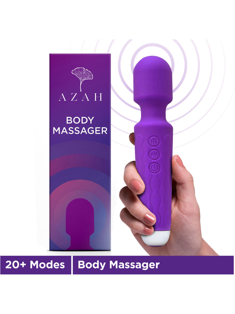 Azah Full Body Personal Massager For Women, 20 Modes, USB Charging, Waterproof