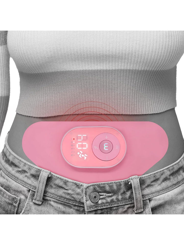 Azah Menstrual Pain Relief Device for Period Cramp with 5 Modes Massager - Pink