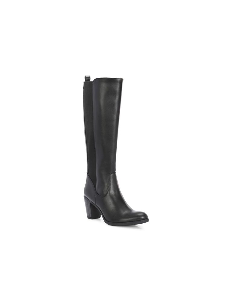 Delize Women Black Knee High Western Casual Boots-picture-25