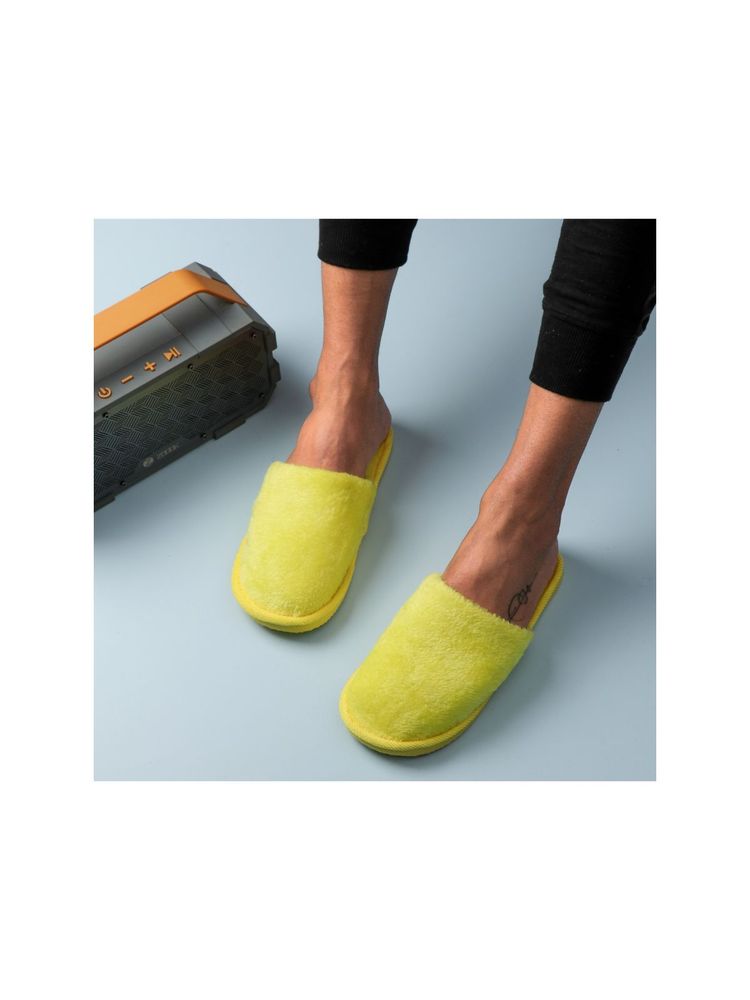 Drunken Women's Winter Home Open Toe Non Slip Yellow Room Slippers-picture-14