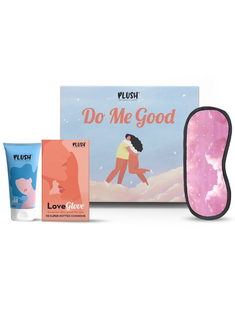 Plush Do Me Good Combo Super Dotted Condom And Lubricant