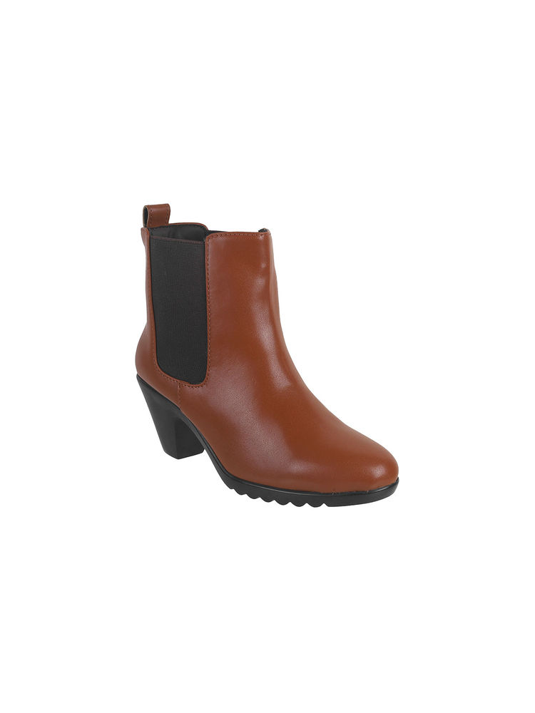 Metro Women Tan Chelsea Boots-picture-25