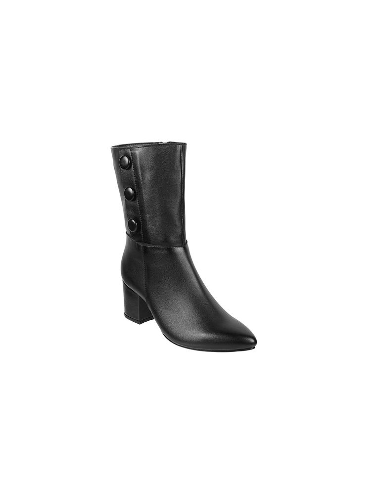 Metro Women Black Casual Boots-picture-18