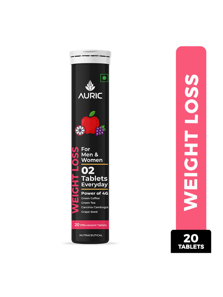 Auric Get Slim Effervescent- Power of Green Coffee, Green Tea, Grape Seed & Garcinia Cambogia, 1 Tube-picture-20