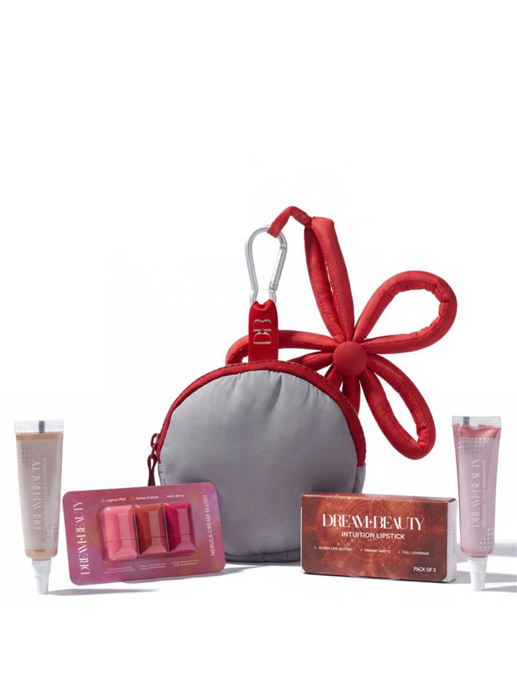 Dream Beauty Pluto 8-Piece Mini Kit - Blush, Lipstick, Highlighter, Eyeshadow + Bag-Charm Pouch-picture-21
