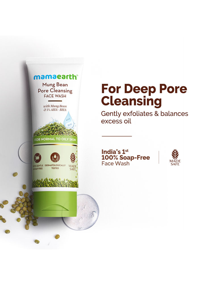 Mamaearth Mung Bean Pore Cleansing Face Wash-image-47