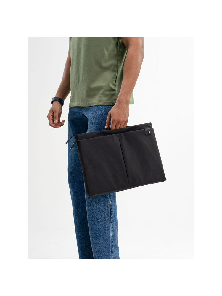 DailyObjects Unisex Solid Basalt Pivot Laptop Sleeve-picture-20