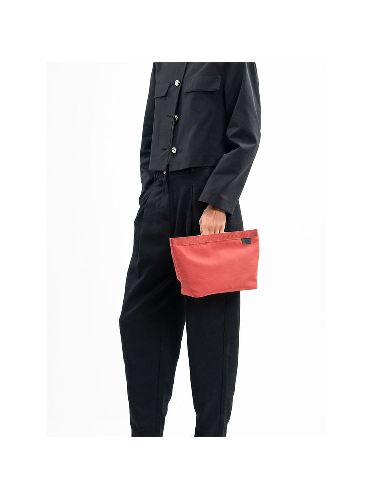 DailyObjects Unisex Solid Orange Pivot Carry All Pouch-image-1