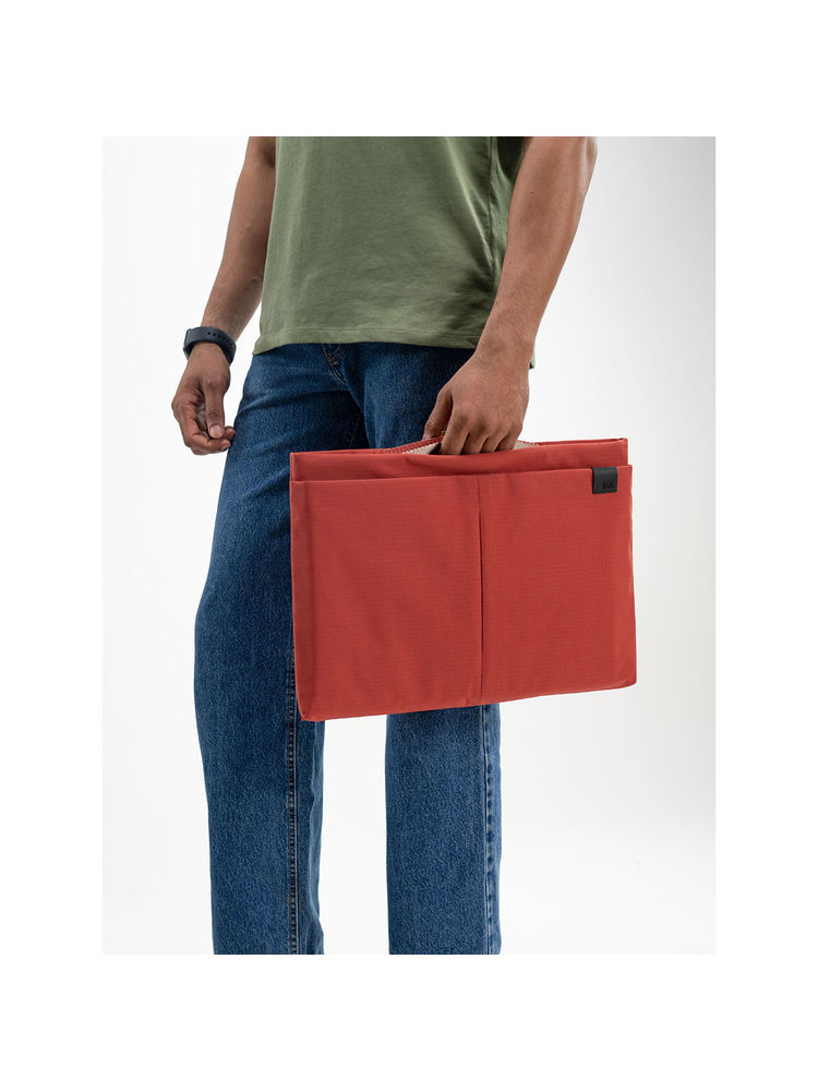 DailyObjects Unisex Solid Orange Pivot Laptop Sleeve-image-0