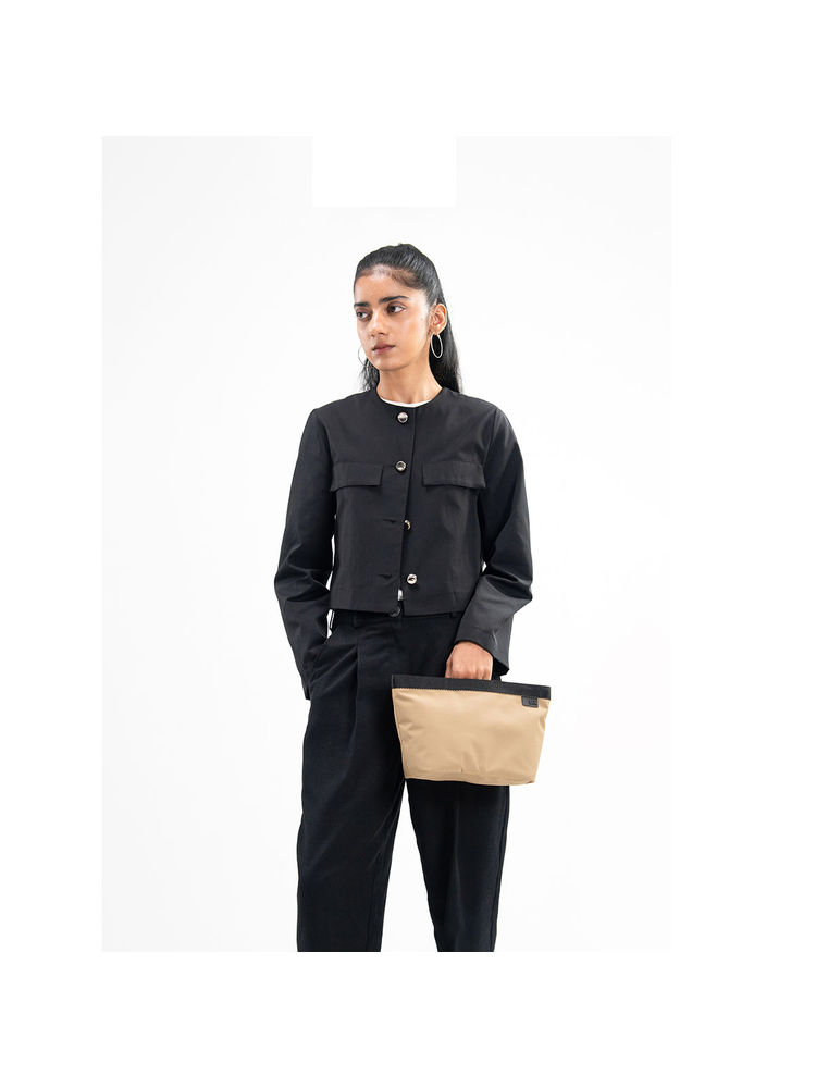 DailyObjects Unisex Solid Sand Pivot Carry All Pouch-image-39