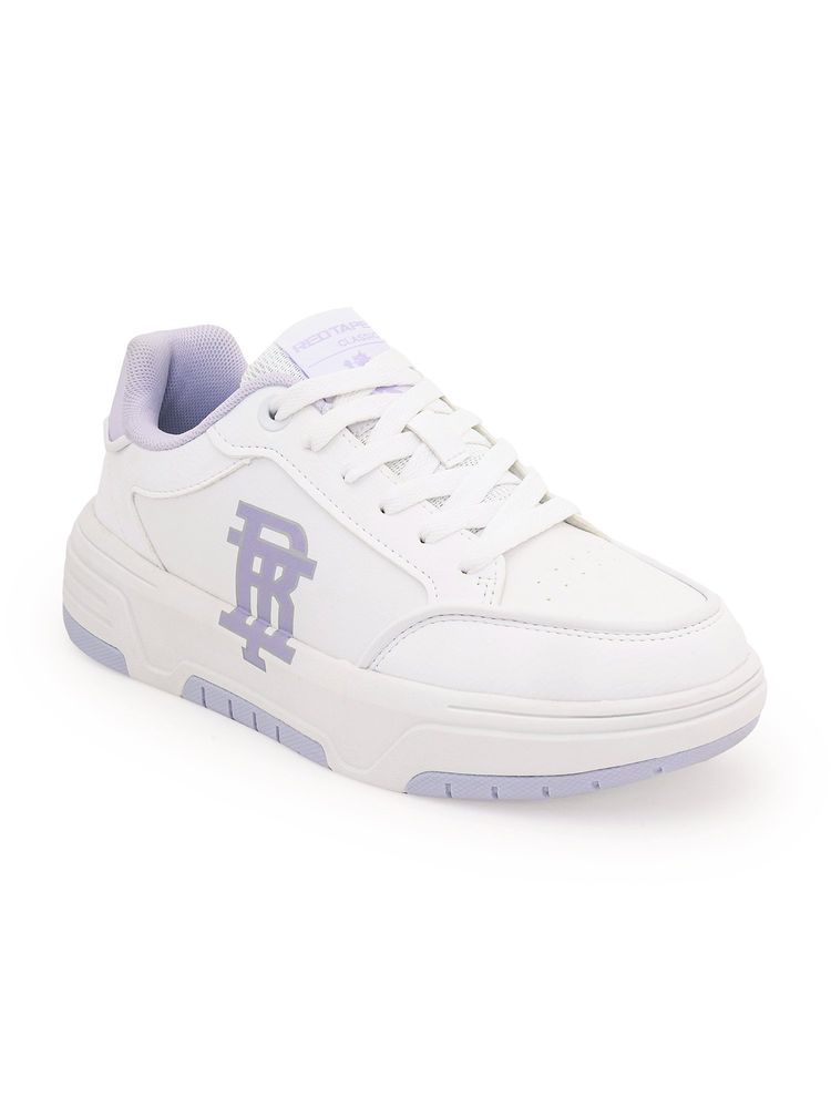 Red Tape Women Solid White and Purple Athleisure Shoes-picture-12