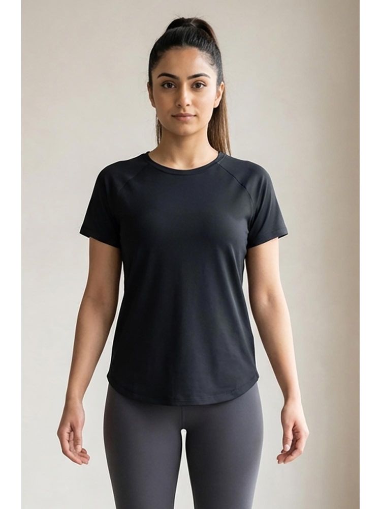 Zivame Zelocity Quick Dry Relaxed Top - Black Beauty-image-8