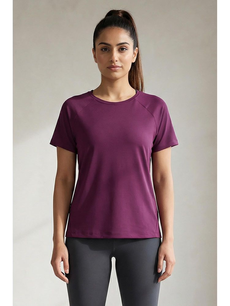 Zivame Zelocity Quick Dry Relaxed Top - Dark Purple-picture-21