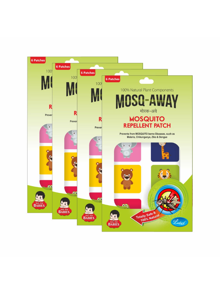 Leeford Mosq Away Mosquito Repellent Patches - Pack of 4
