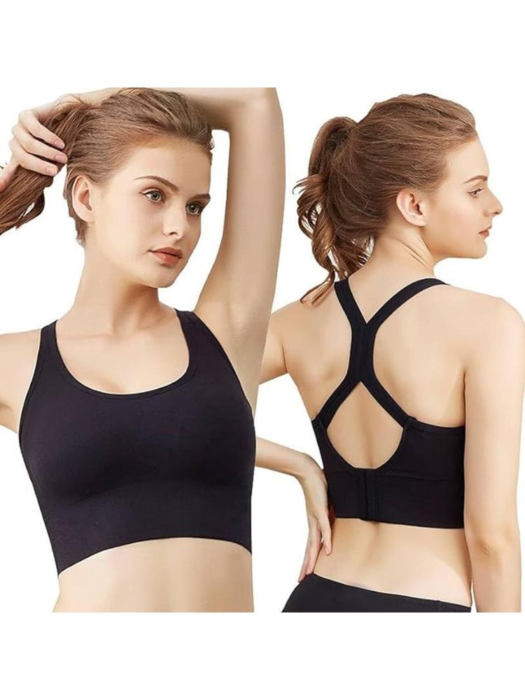 BRACHY Black Power Styled Back Active Sports Bra-picture-28