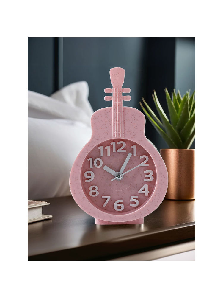 The Better Home Pink Violin Shaped Alarm Clock-picture-25