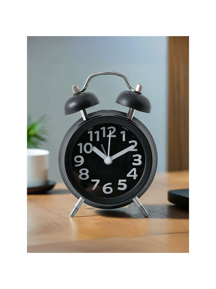 The Better Home Black Alarm Clock Twin Bell-picture-15