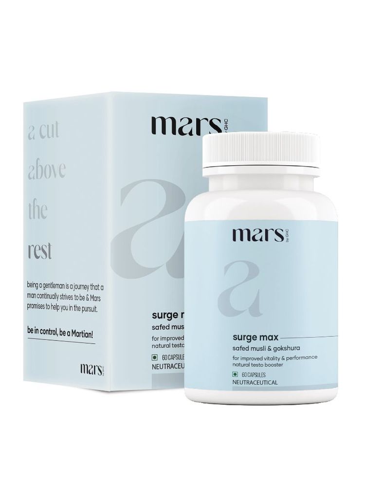 Mars By GHC Surge Max with Shilajit & Ashwagandha (60 Capsules)