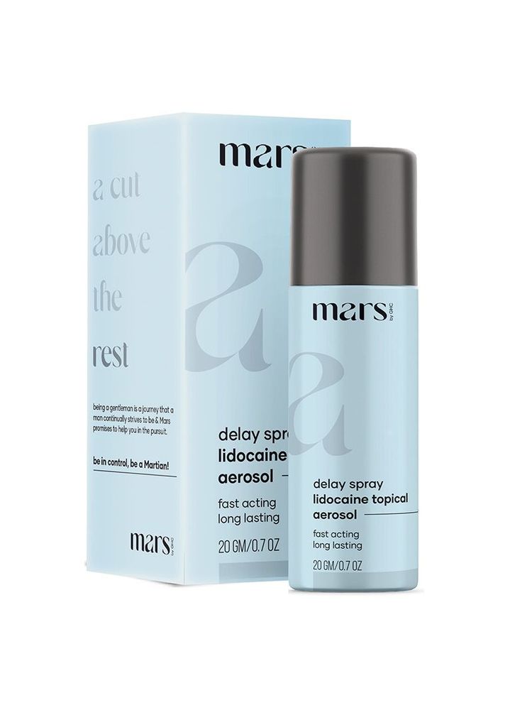 Mars by GHC Delay Spray With Lidocaine For Men To Last Long & Better Climax