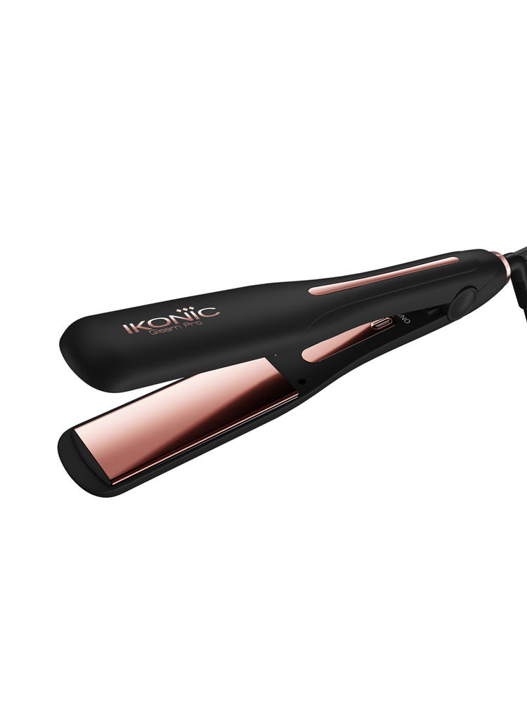 Ikonic Professional Gleam Pro Hair Straightener - Black & Rose Gold