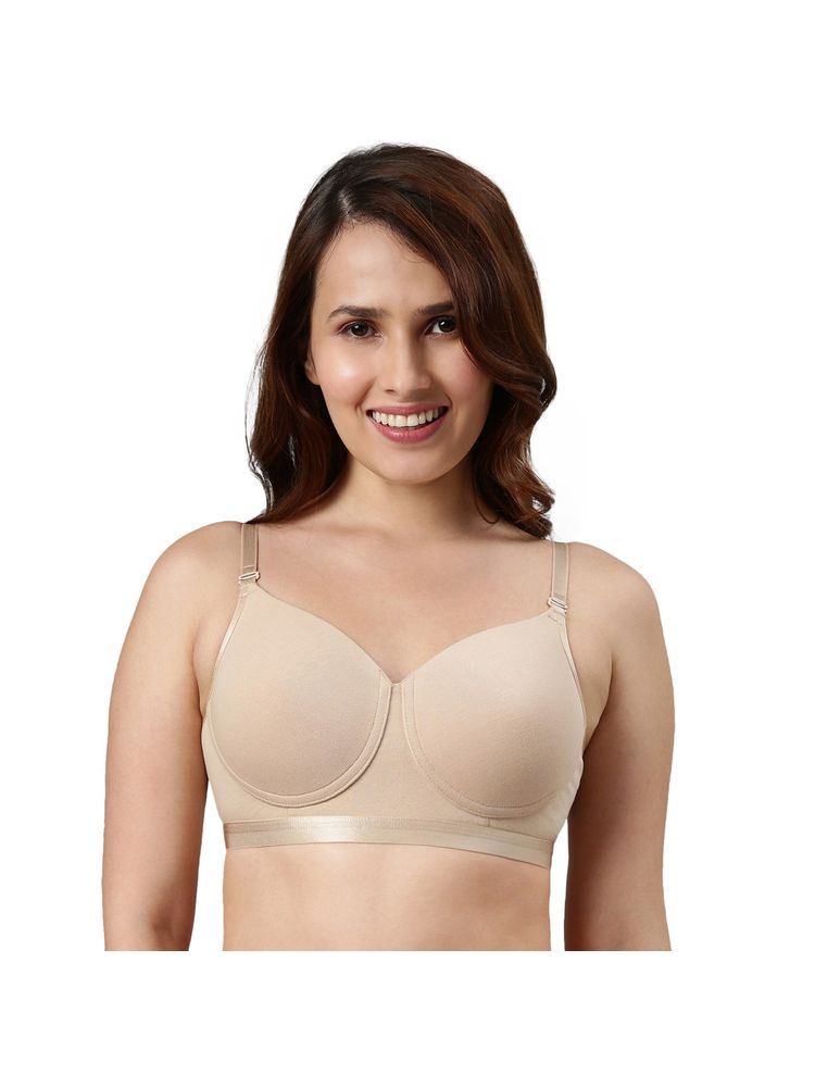 Enamor Fabcool Breathable Cup Antimicrobial Padded Wirefree High Coverage T-Shirt Bra A165-picture-21