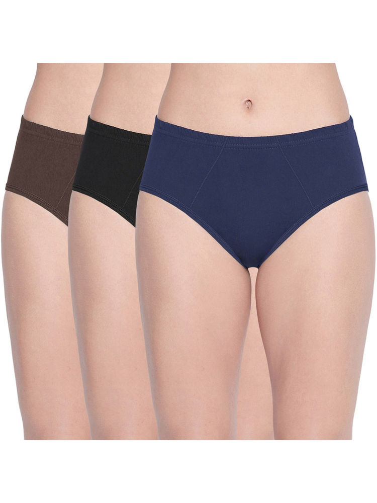 BODYCARE Pack of 3 100% Cotton Classic Panties in Assorted Colors-picture-19