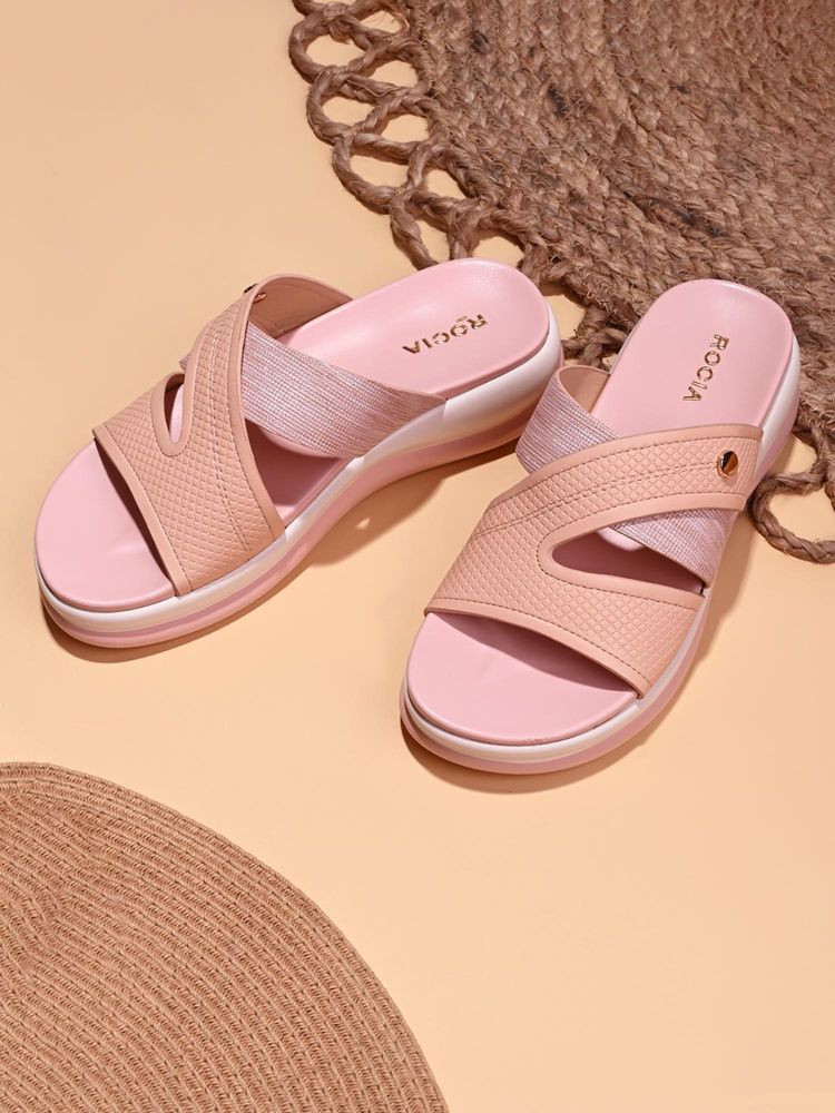 ROCIA By Regal Peach Women Comfort Stylish Sandal Heels-image-14