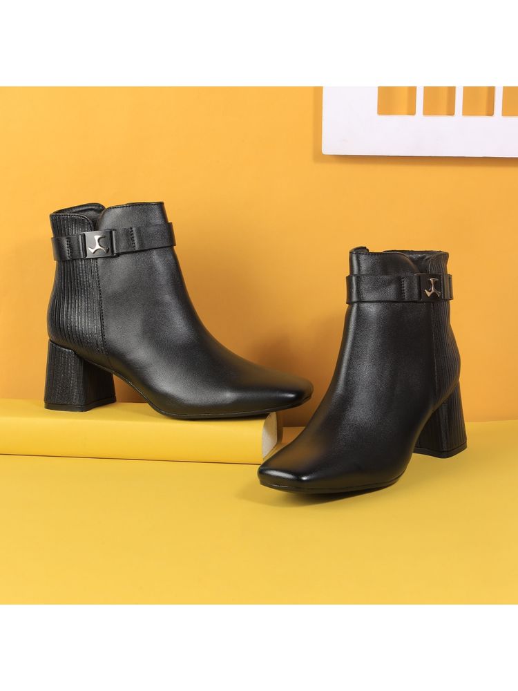 Mochi Women Black Casual Boots-picture-42
