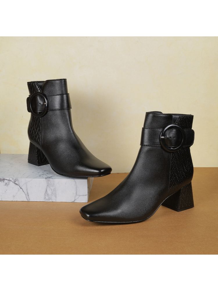 Metro Women Black Casual Boots-picture-19