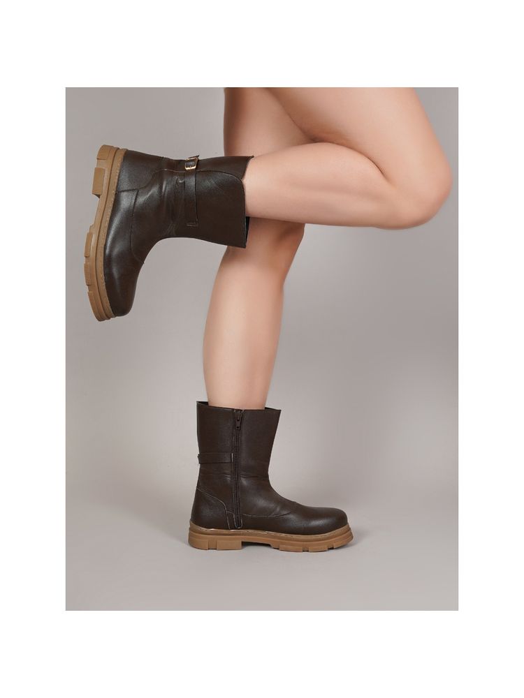 CLOG LONDON Women Brown Casual Boots-picture-17