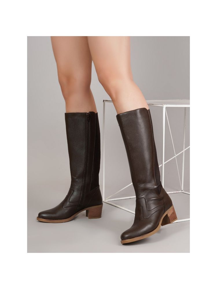 CLOG LONDON Women Brown Casual Boots-picture-10