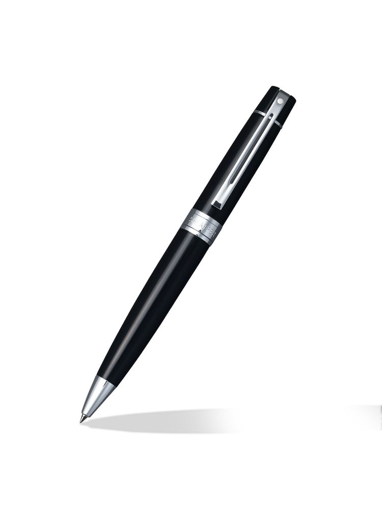 Sheaffer 9312 Gift 300 Ballpoint Pen - Glossy Black with Chrome Plated Trim-image-21