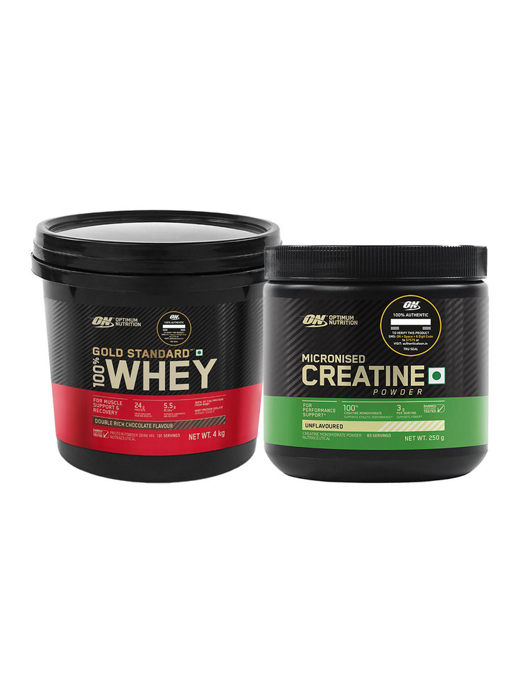 Optimum Nutrition Gold Standard 100% Whey Protein Double Rich Chocolate & Micronized Creatine