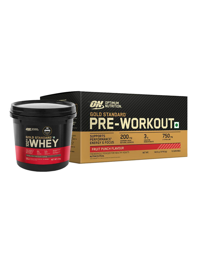 Optimum Nutrition Gold Standard Whey Protein Powder DRC & Pre Workout Fruit Punch-image-46