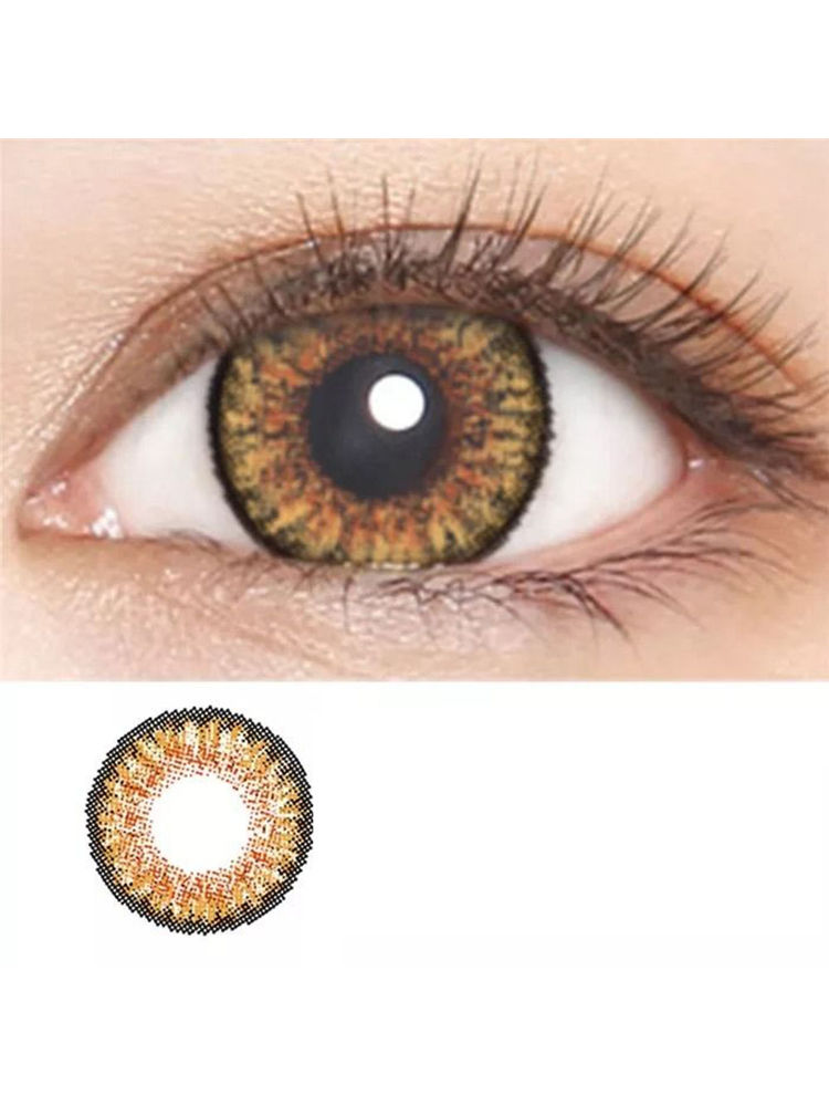 Optify Monthly Colored Contact Lenses Zero Power - Honey-image-19