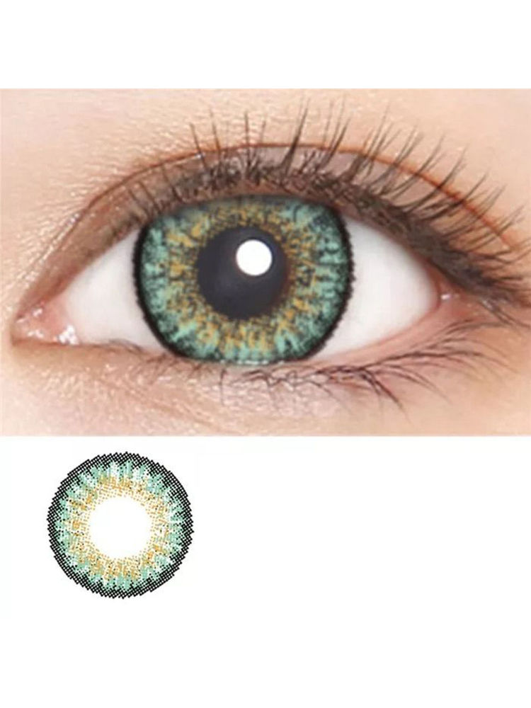 Optify Monthly Colored Contact Lenses Zero Power - Turquoise-image-1