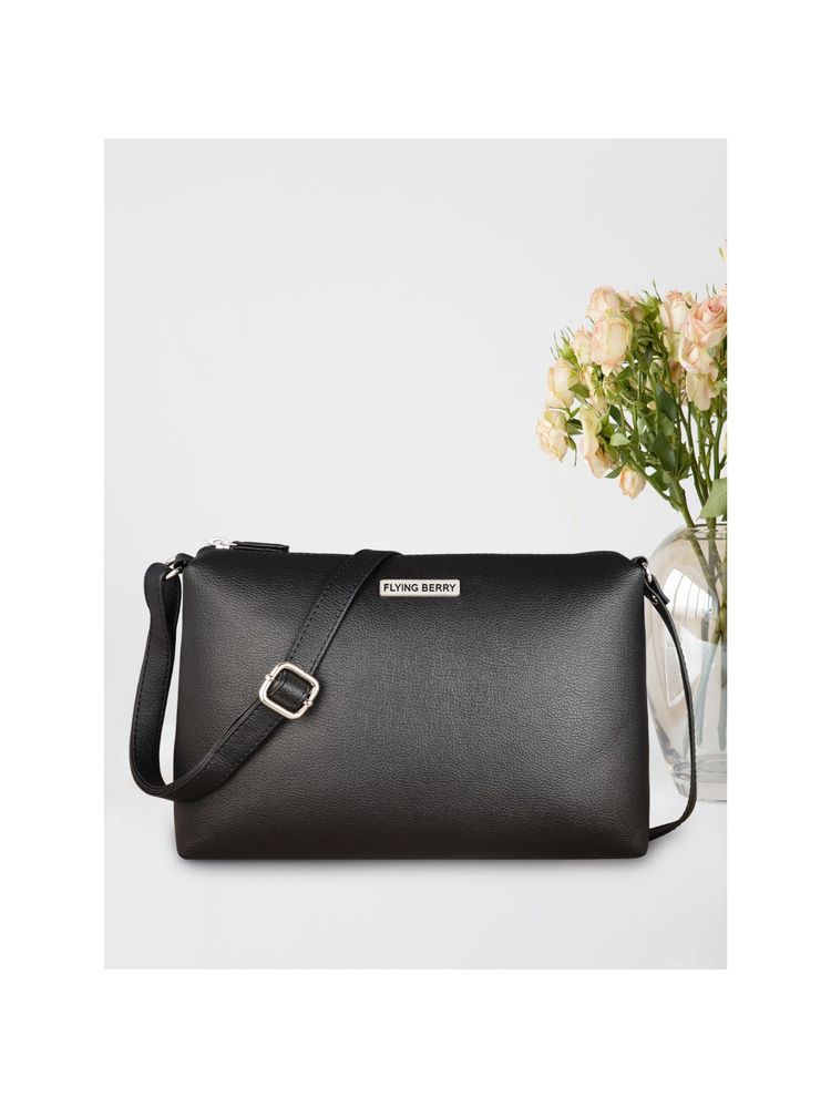 FLYING BERRY Womens Black Sling Bag-image-22