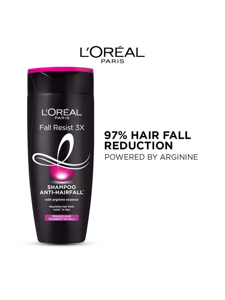 L'Oréal Paris Fall Resist 3x Shampoo, Anti-Hairfall Shampoo, For Fragile Hair