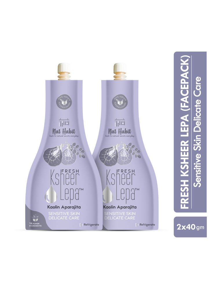 Nat Habit Kaolin Aparajita Ksheer Lepa, Face Mask for Sensitive Skin Delicate Care, Ayurvedic Pack-image-26