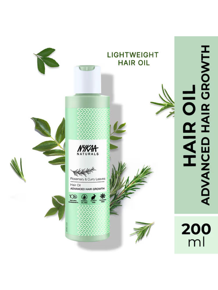 Nykaa Hair Advanced Hair Growth Oil With Rosemary, Curry Leaves, Coconut & Hibiscus Oil-image-5