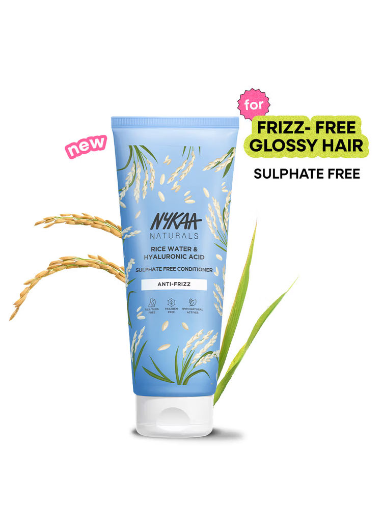 Nykaa Hair Fermented Rice Water & Hyaluronic Acid Sulphate Free Conditioner For Frizz Control